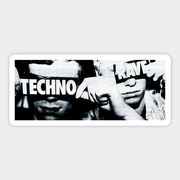 Techno Rave Sticker by Ferrazi